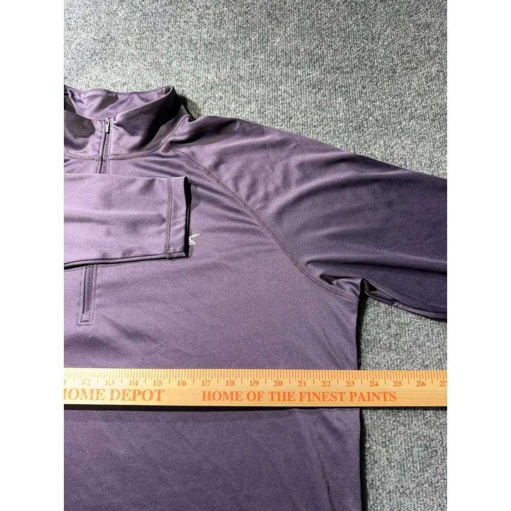 GSX Gander Mountain Mens Purple Quarter Zip Pullover Performance Shirt Large